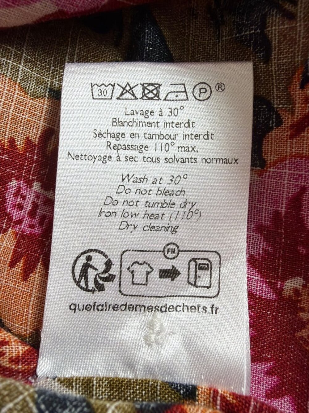 Sézane Max Floral Shirt Button Down Oversized Blouse Parisian Size 42 L - Picture 8 of 16